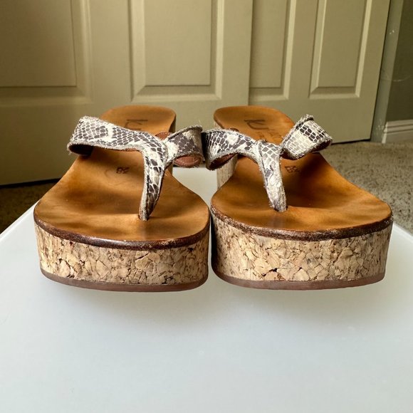 K Jacques St. Tropez Diorite Wedge Sandals Size 38 - Picture 5 of 11